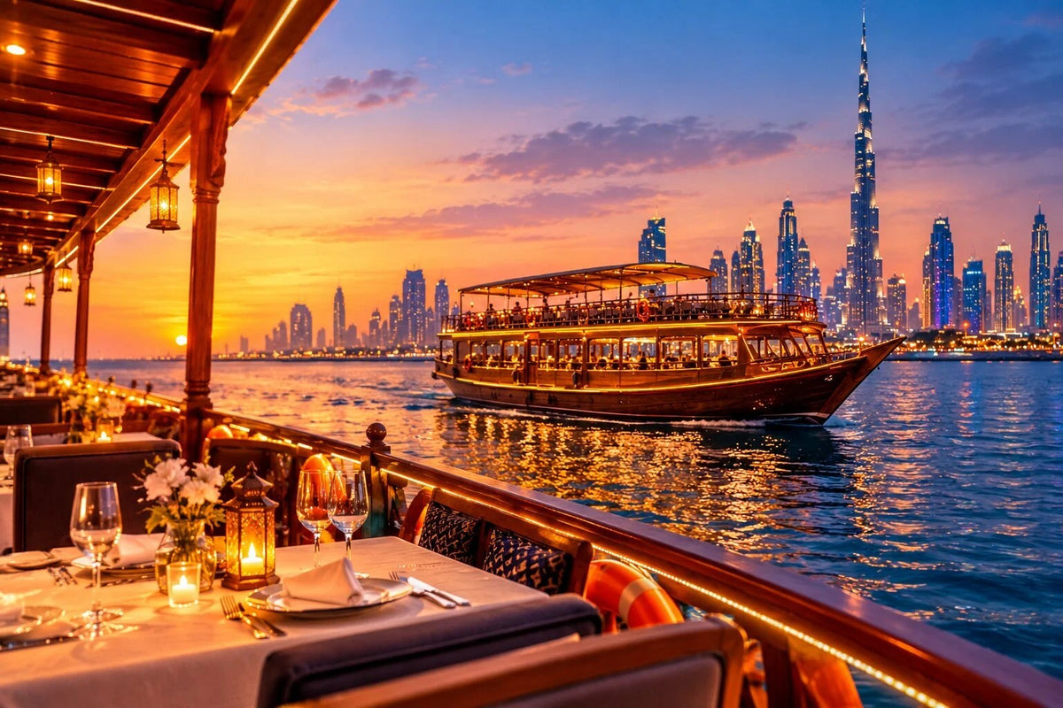 Crociera con cena a Dubai: una guida completa per una serata di lusso sull'acqua.