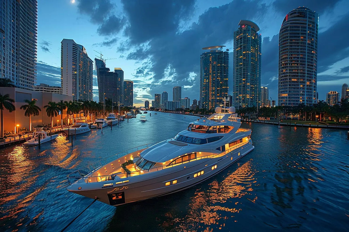 Crociere serali a Dubai Marina: un modo lussuoso per ammirare la città di notte.